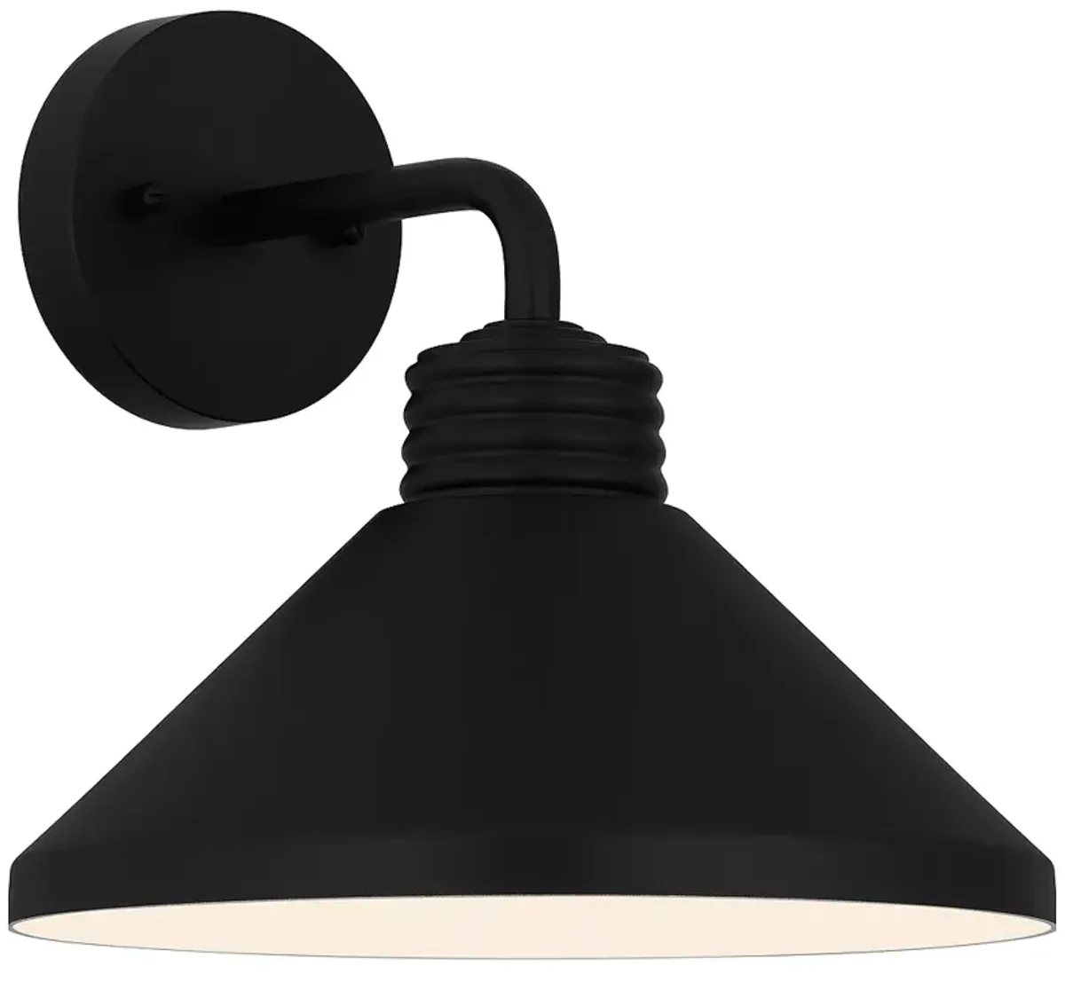 Rencher 1-Light Matte Black Outdoor Wall Lantern