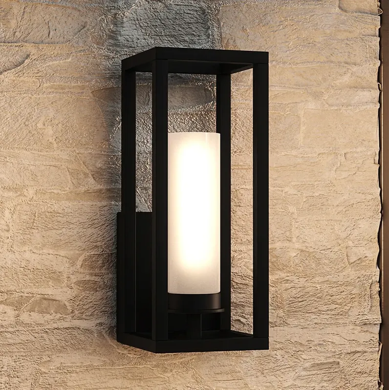 Quoizel Neville 12 3/4" High Matte Black Outdoor Wall Light