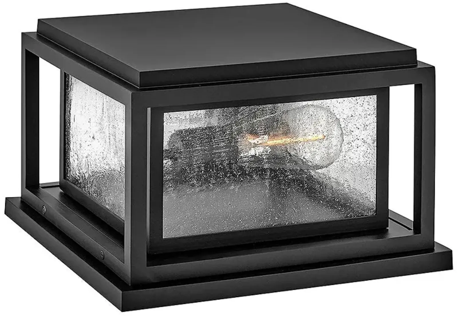 Hinkley Outdoor Republic Small Pier Mount Lantern Black