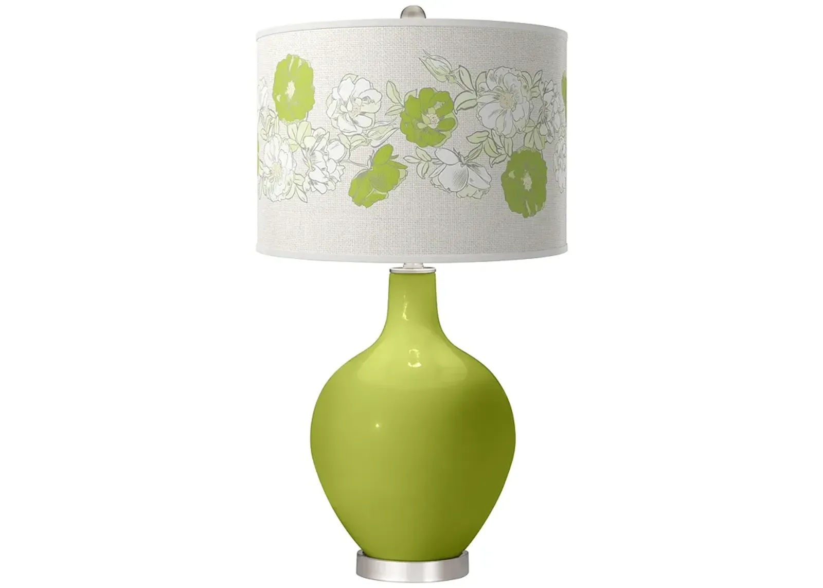 Parakeet Rose Bouquet Ovo Table Lamp