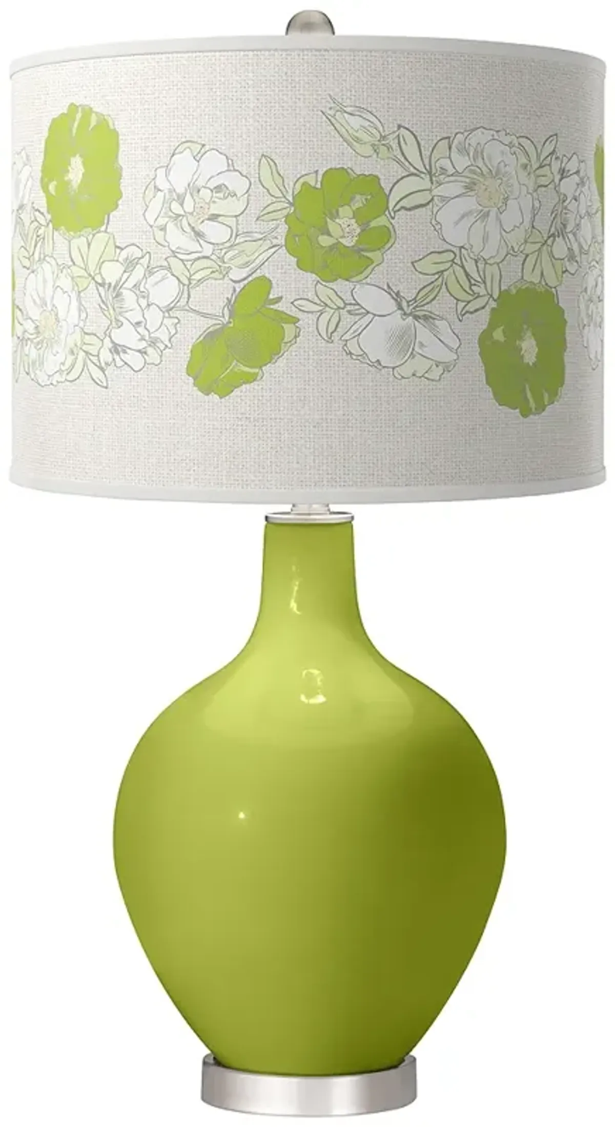 Parakeet Rose Bouquet Ovo Table Lamp