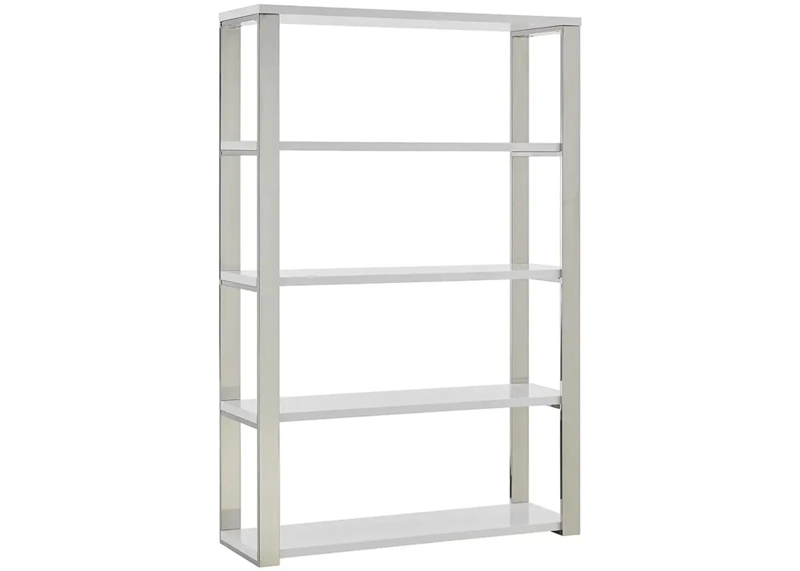 Dillon 39 1/2" Wide High Gloss White Shelving Unit