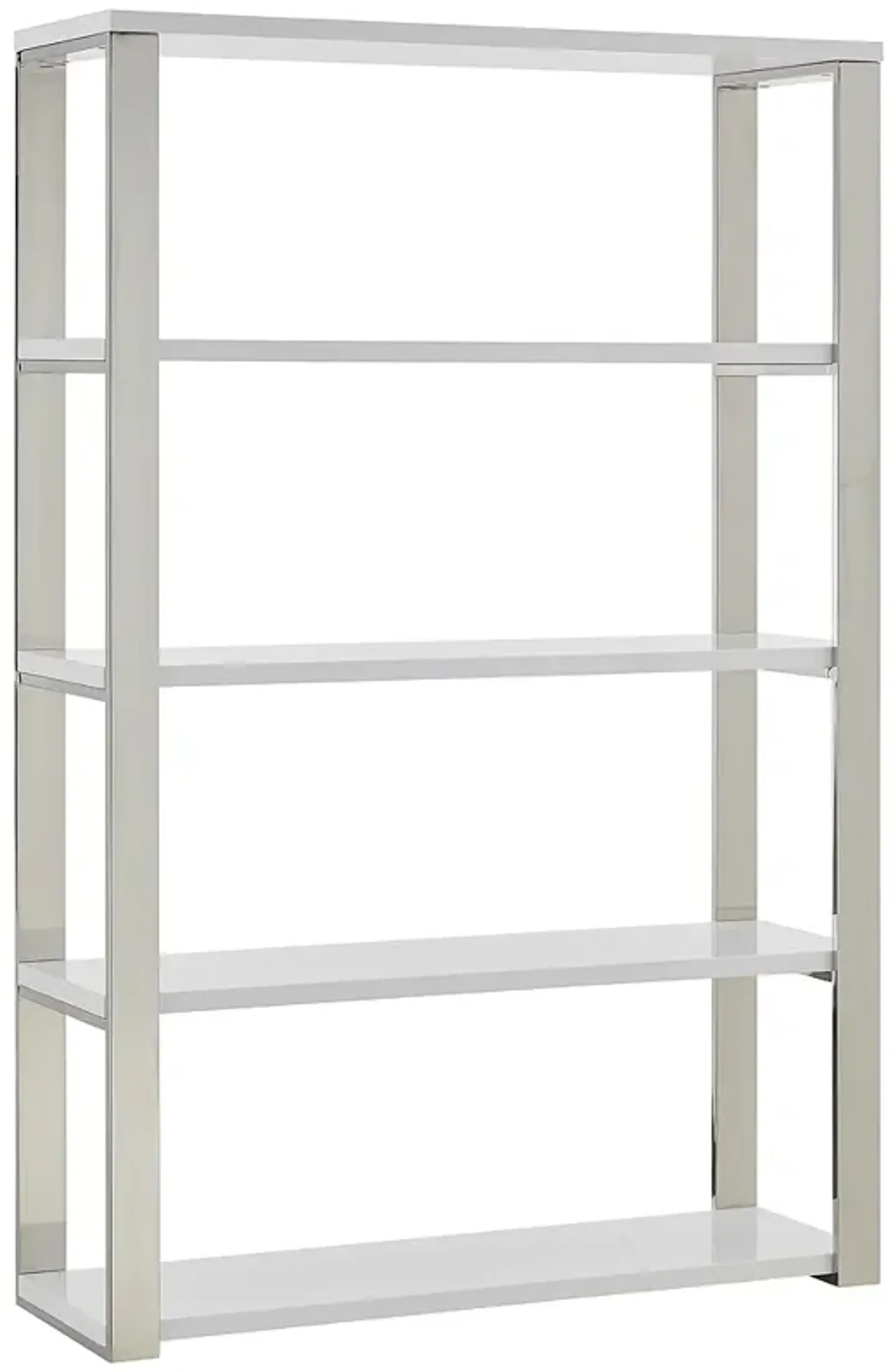 Dillon 39 1/2" Wide High Gloss White Shelving Unit