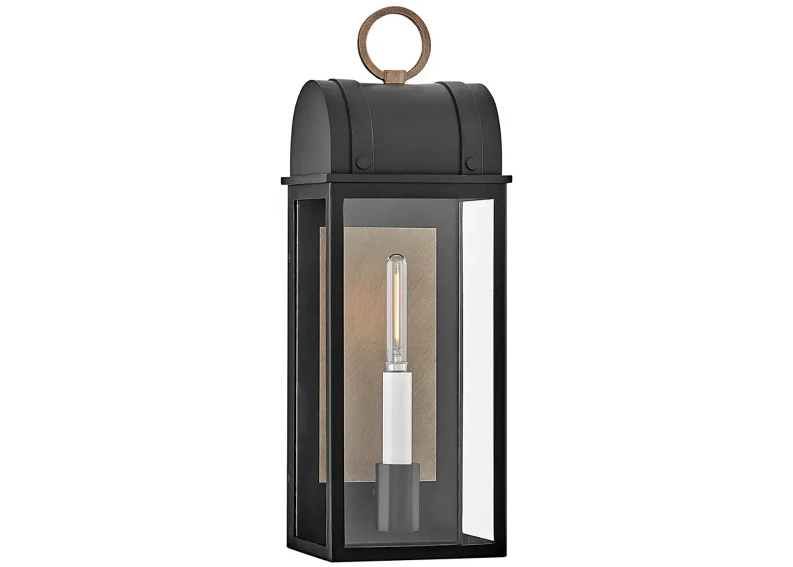 Hinkley Outdoor Campbell Medium Wall Mount Lantern Black