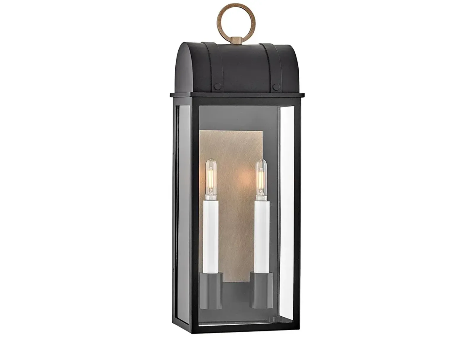 Hinkley Outdoor Campbell Medium Wall Mount Lantern Black