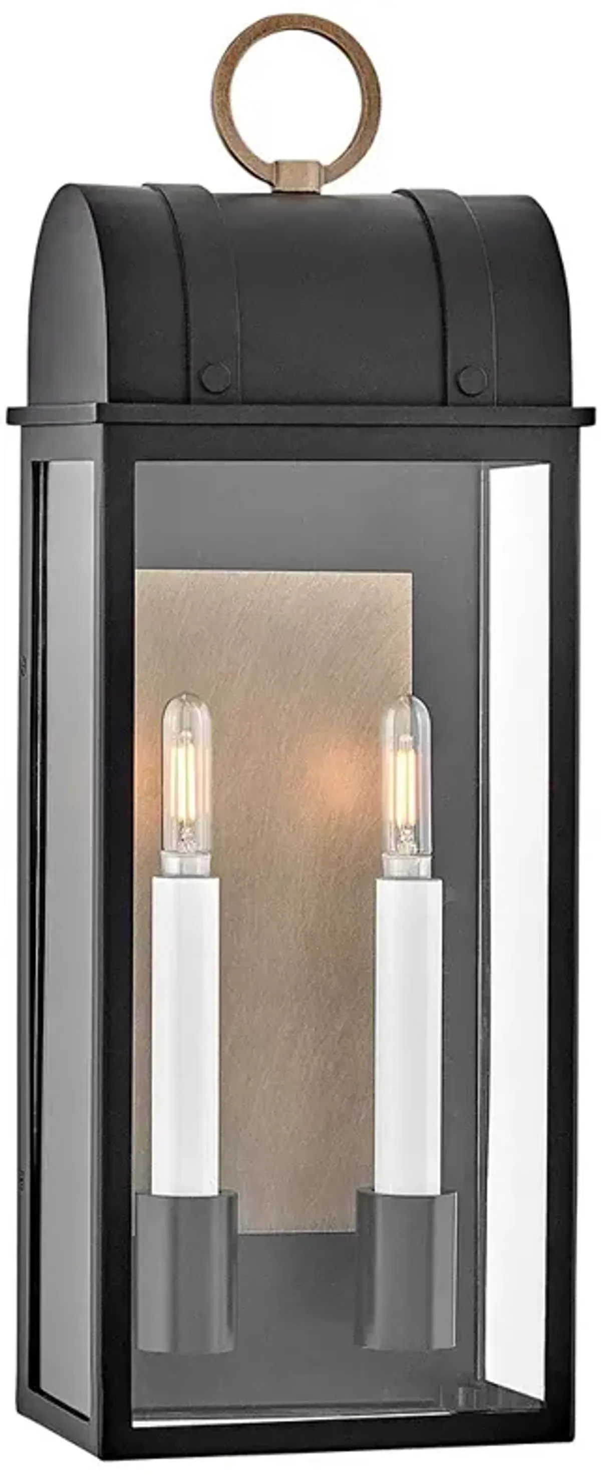 Hinkley Outdoor Campbell Medium Wall Mount Lantern Black