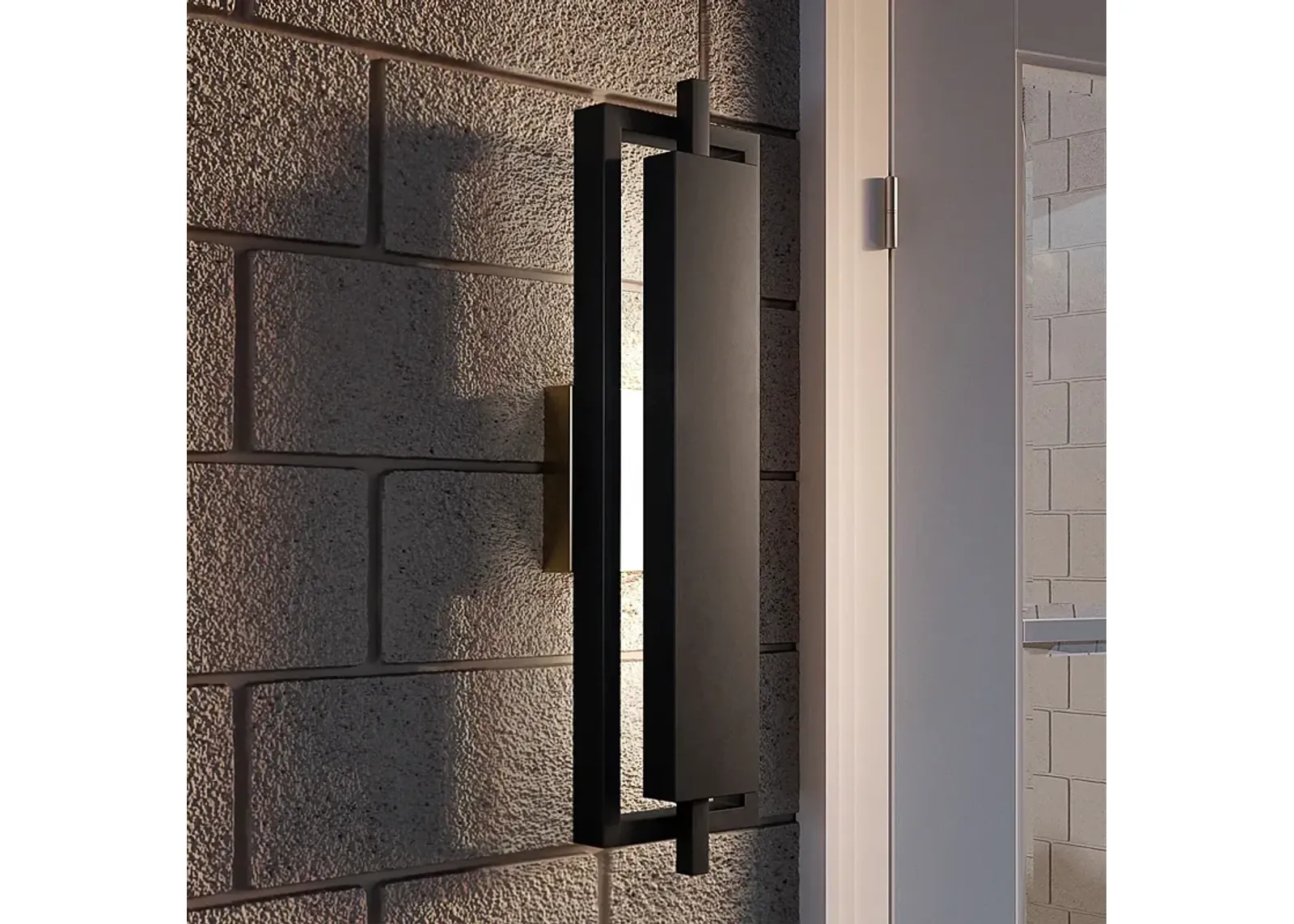 Quoizel Pointsett 20 1/2" High Matte Black Outdoor LED Wall Light