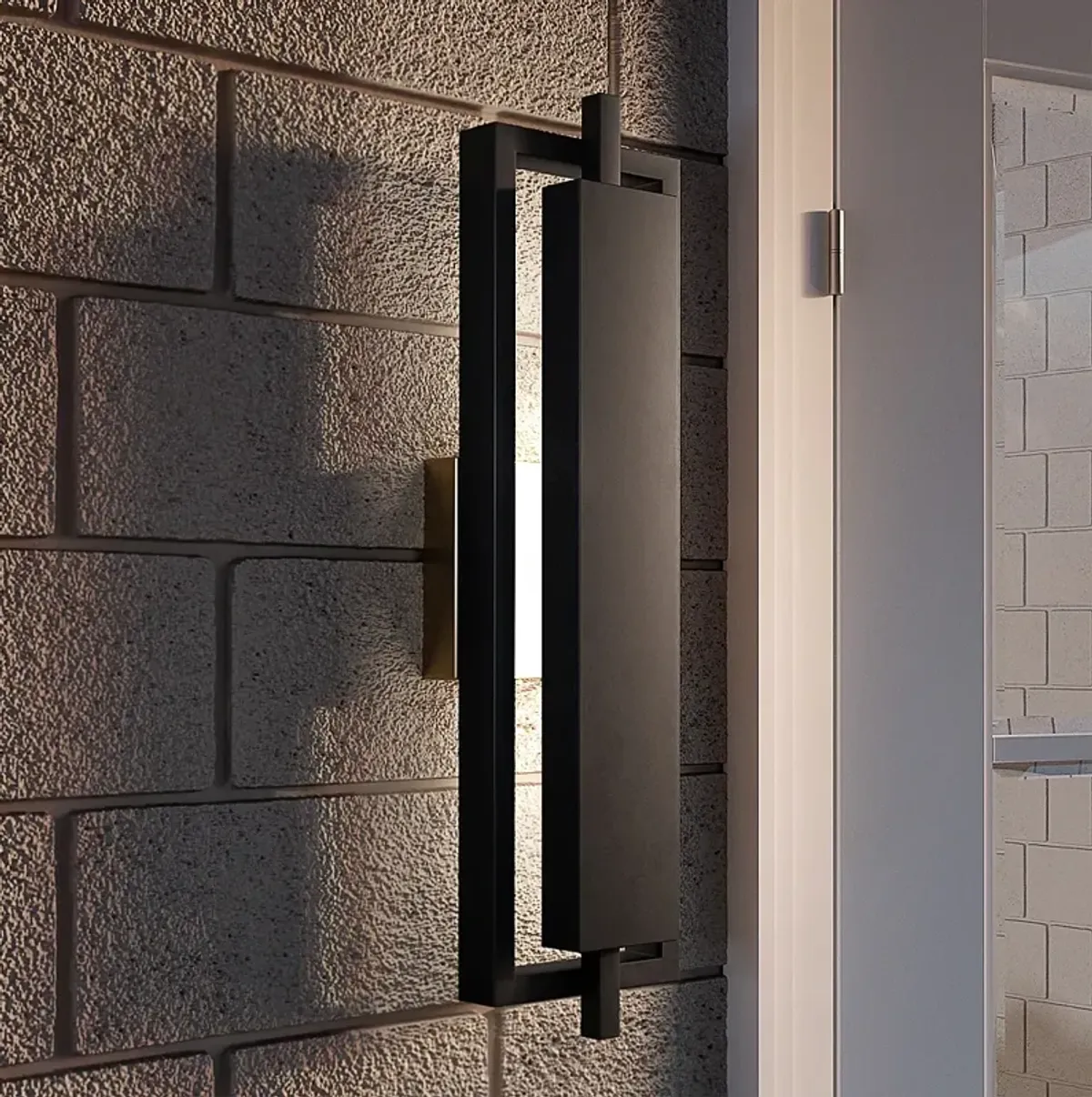 Quoizel Pointsett 20 1/2" High Matte Black Outdoor LED Wall Light