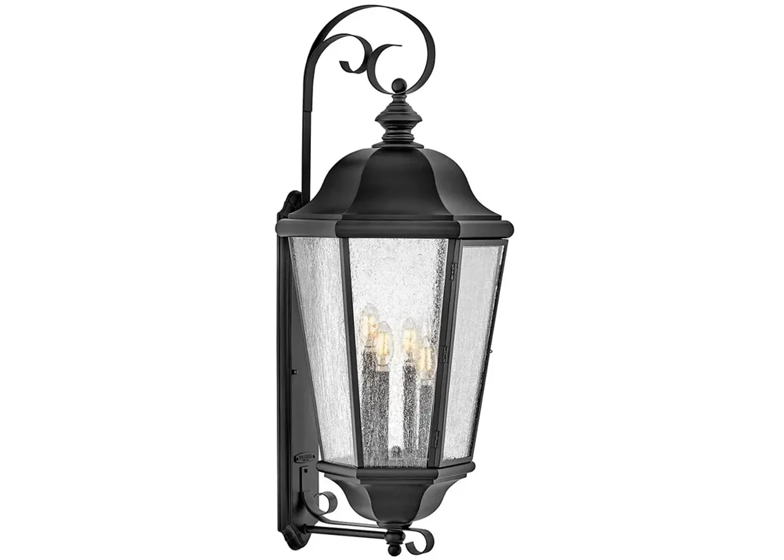 Hinkley Outdoor Edgewater Extra Large Wall Mount Lantern Black