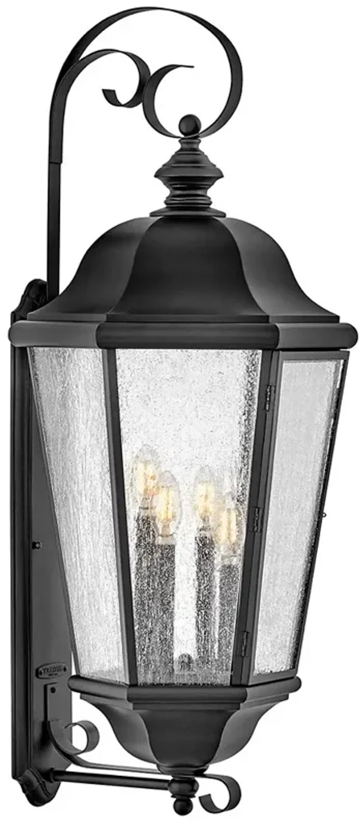 Hinkley Outdoor Edgewater Extra Large Wall Mount Lantern Black