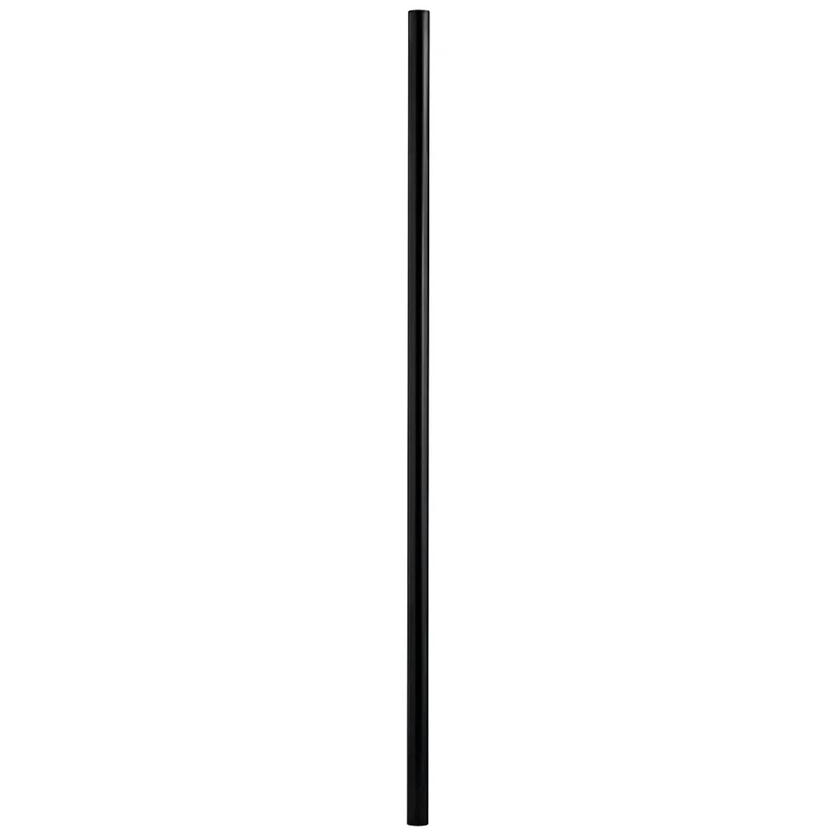 Black 120" Direct Burial Post with Photocell and Outlet