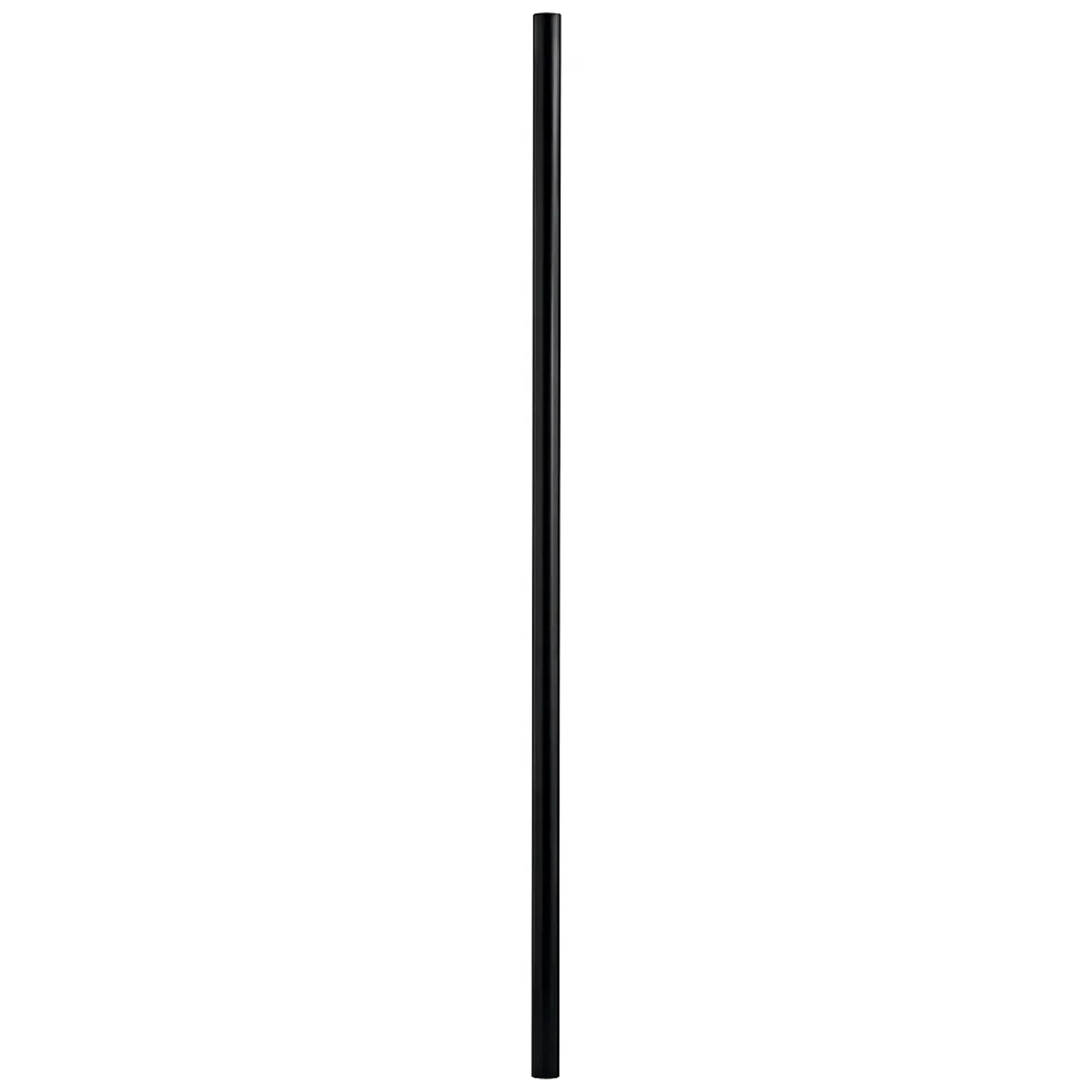 Black 120" Direct Burial Post with Photocell and Outlet