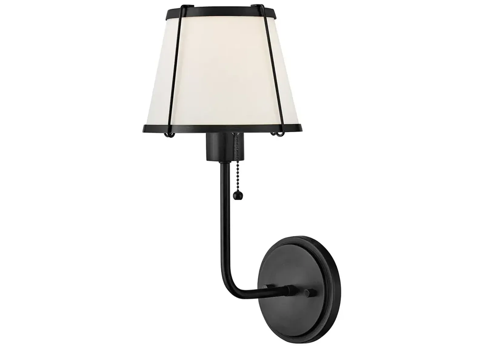 Hinkley Sconce Clarke Medium Single Light Sconce Black