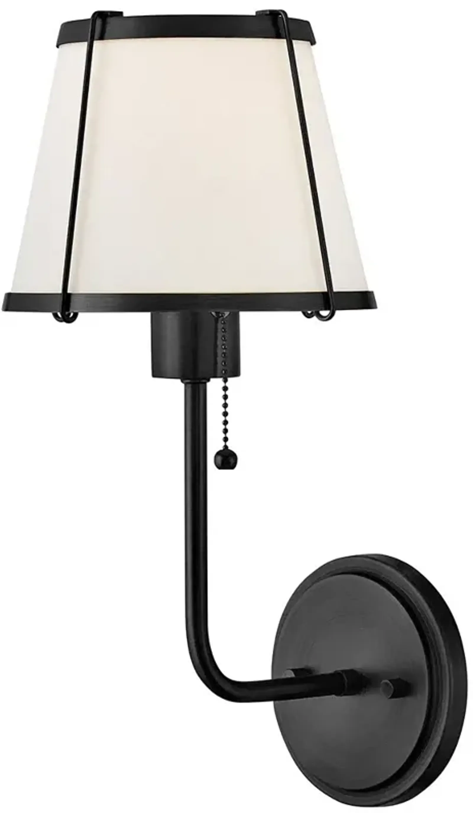 Hinkley Sconce Clarke Medium Single Light Sconce Black