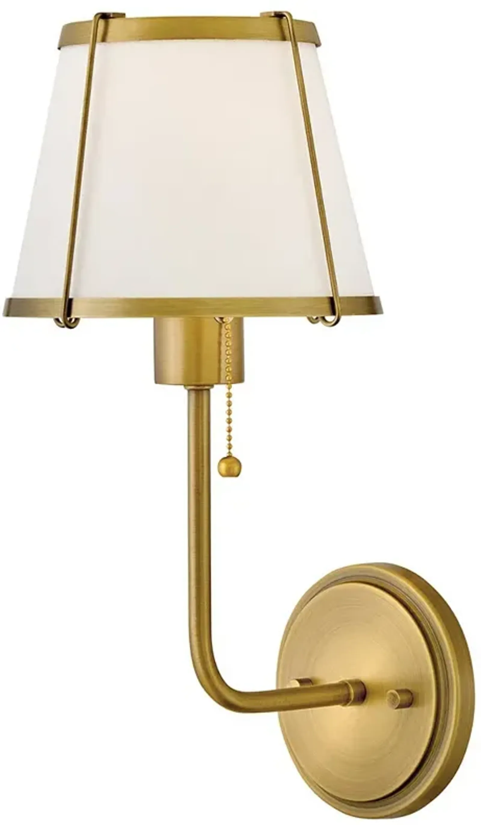 Hinkley Sconce Clarke Medium Single Light Sconce Lacquered Dark Brass