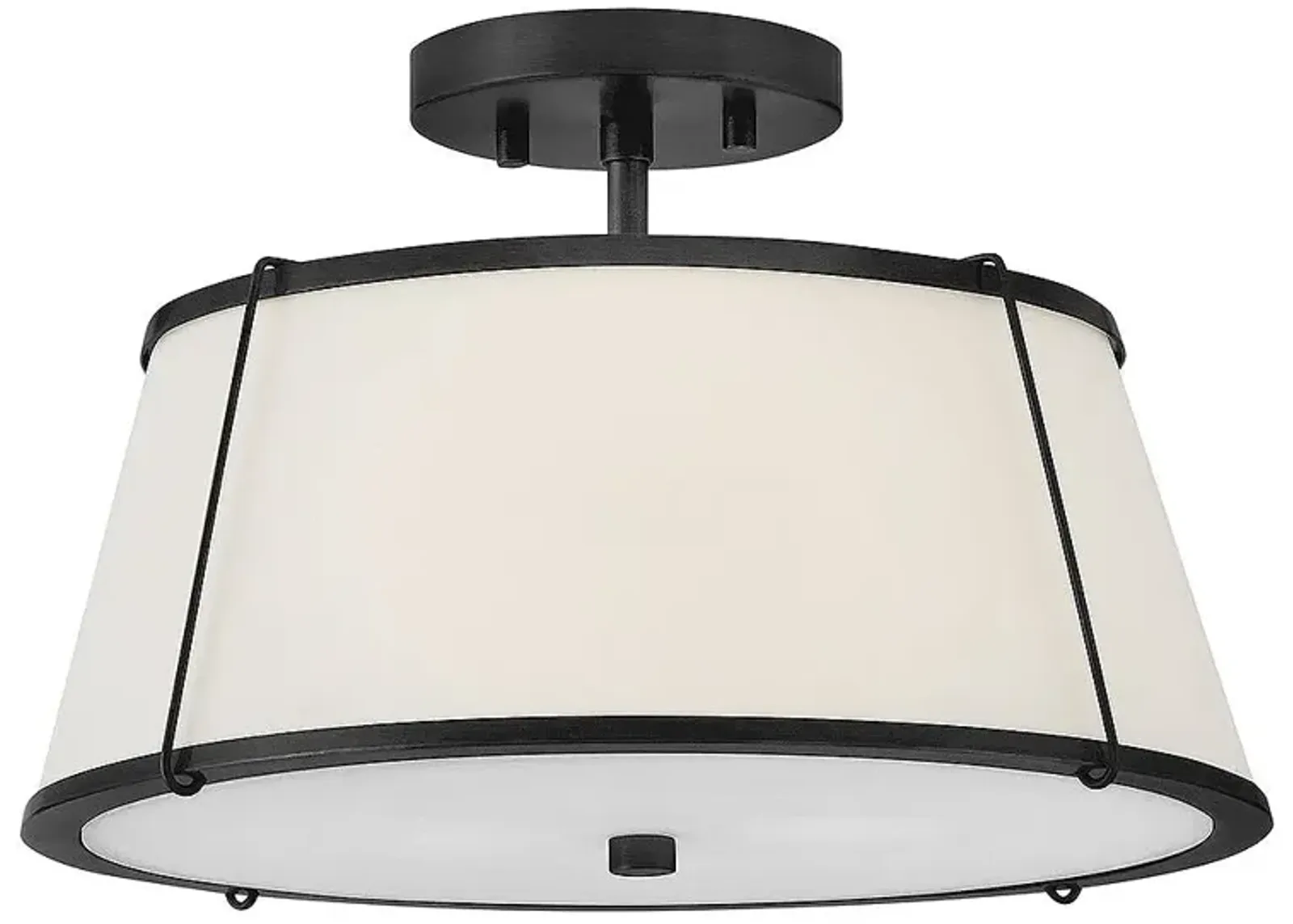 Hinkley Foyer Clarke Medium Semi-Flush Mount Black