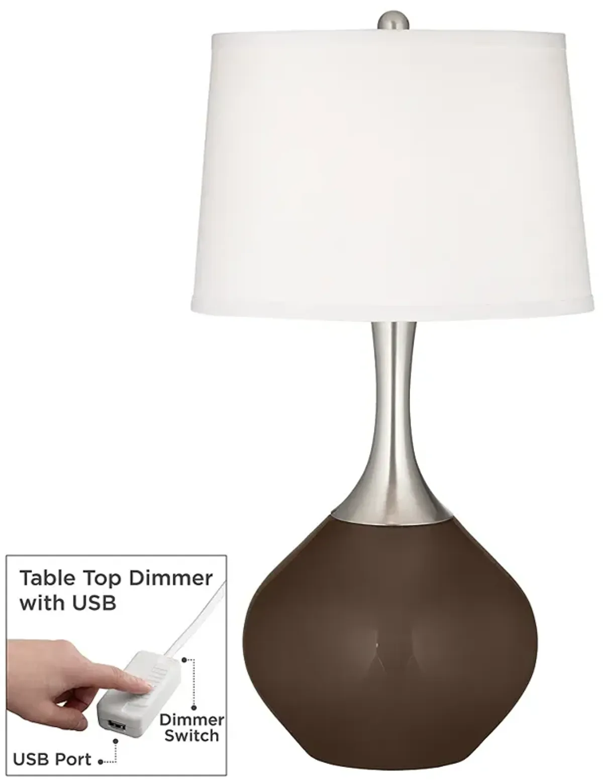 Carafe Spencer Table Lamp with Dimmer