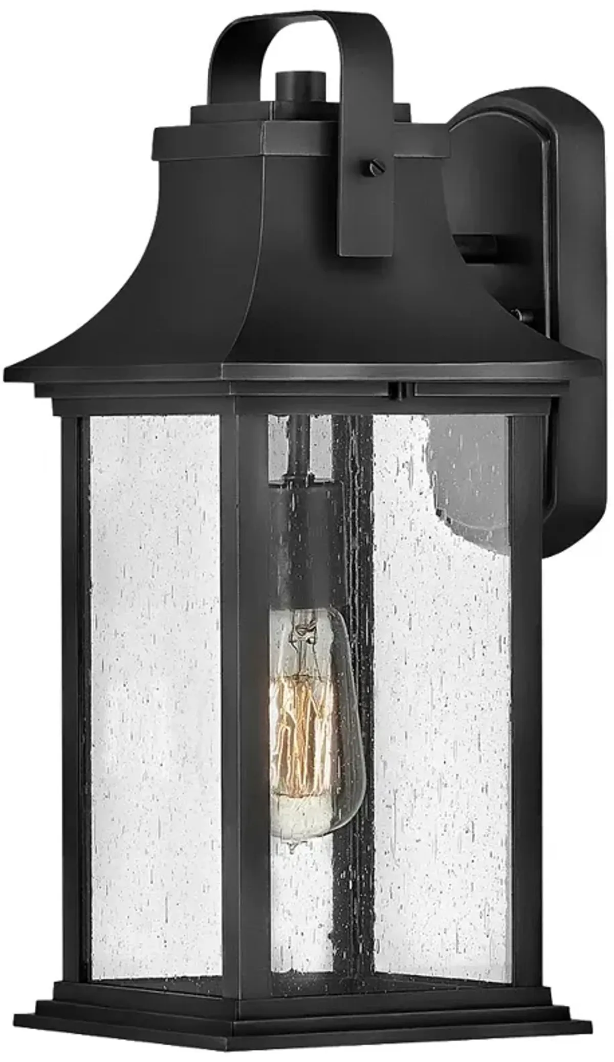 Outdoor Grant-Medium Wall Mount Lantern-Textured Black