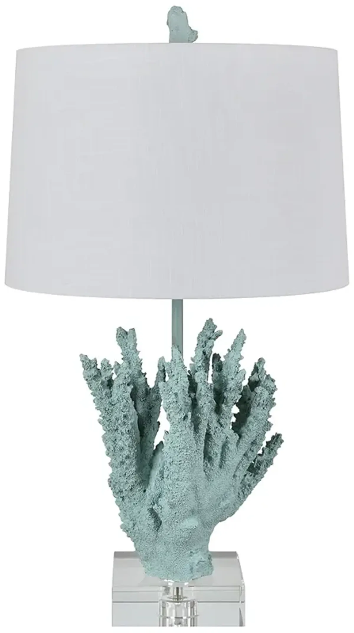 Crestview Collection Coral Sea Blue Table Lamp