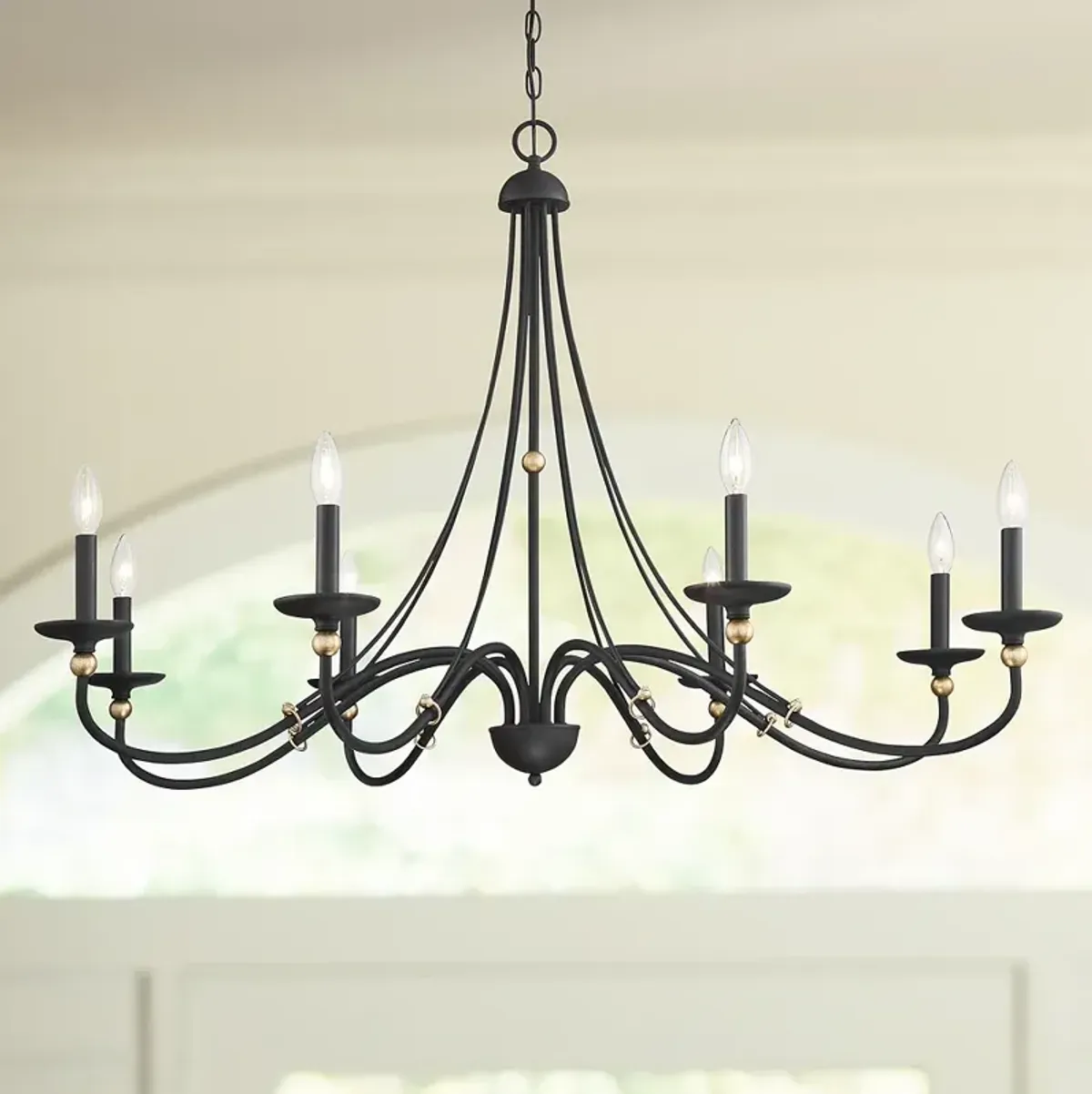 Minka Lavery Westchester County 46" Wide Sand Coal 8-Light Chandelier