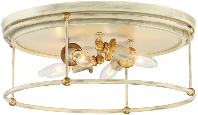 Westchester County 16 1/2" Wide White 4-Light Ceiling Light