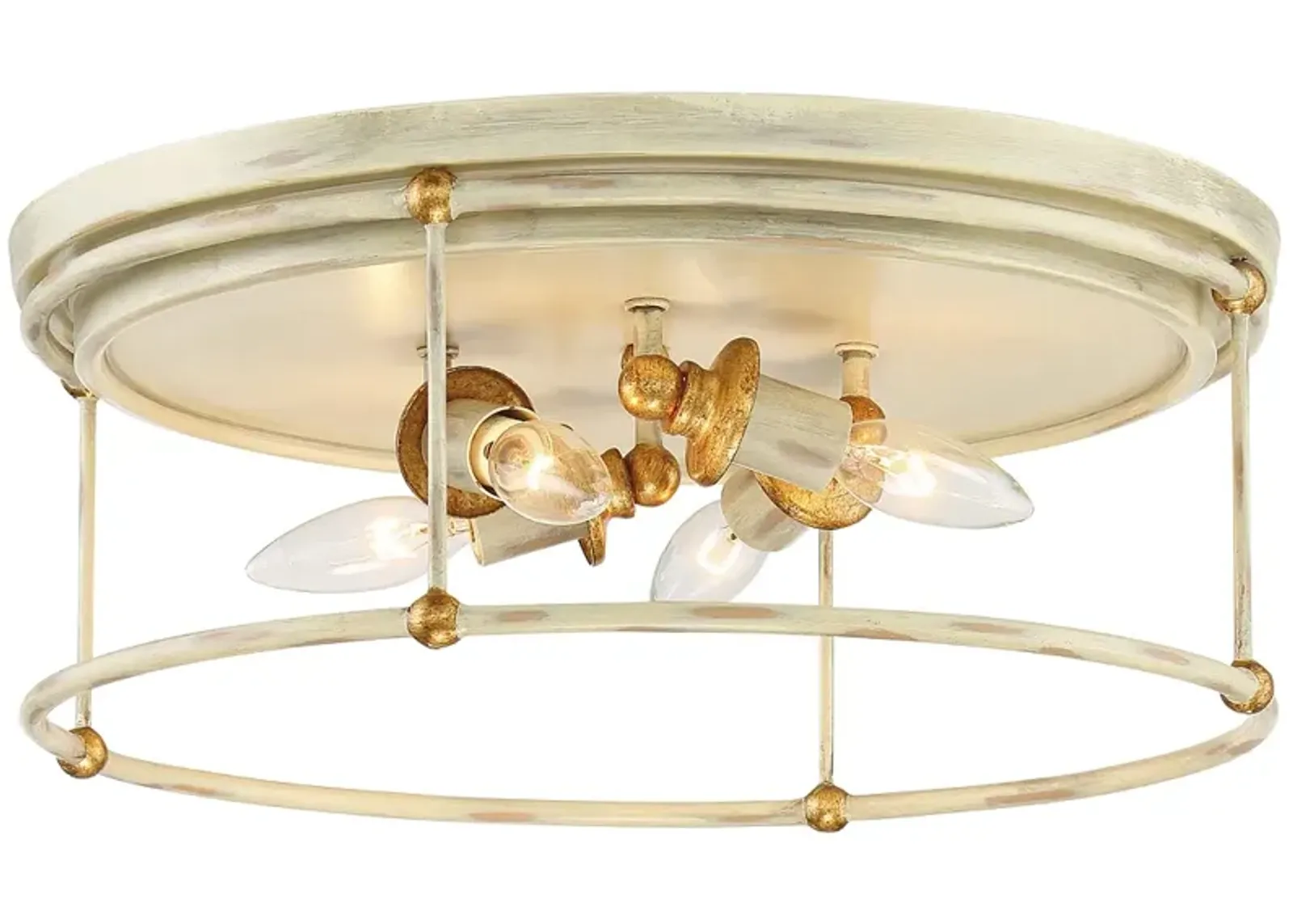 Westchester County 16 1/2" Wide White 4-Light Ceiling Light