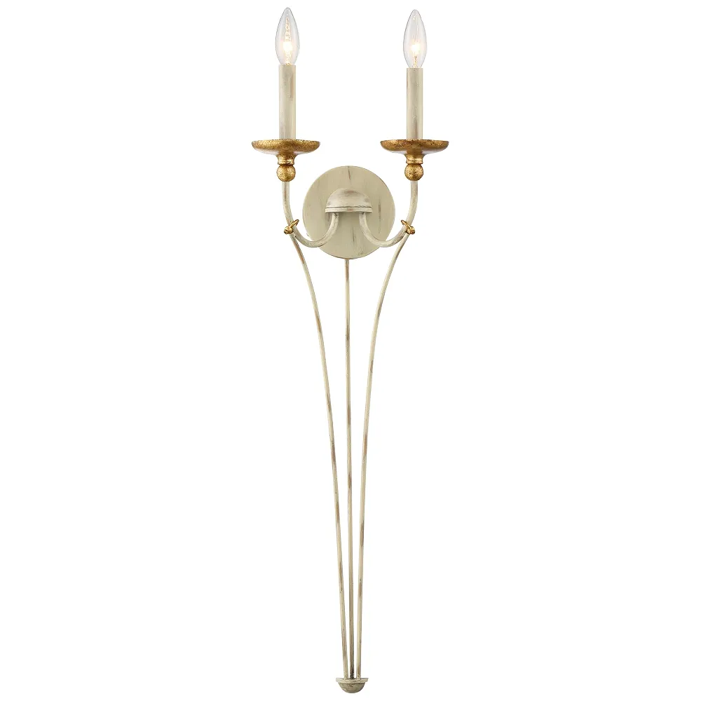 Westchester County 32 3/4" High White 2-Light Wall Sconce