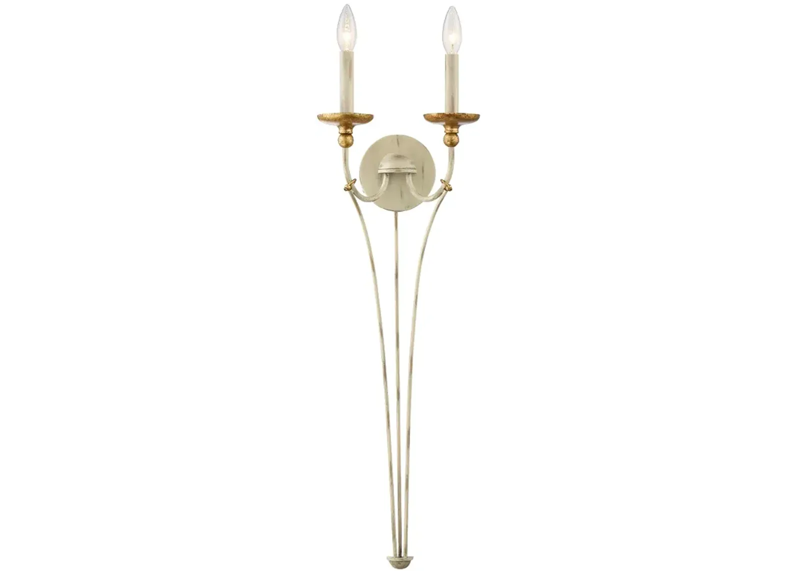 Westchester County 32 3/4" High White 2-Light Wall Sconce