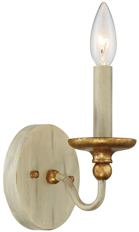 Westchester County 7 1/2" High Farmhouse White Wall Sconce