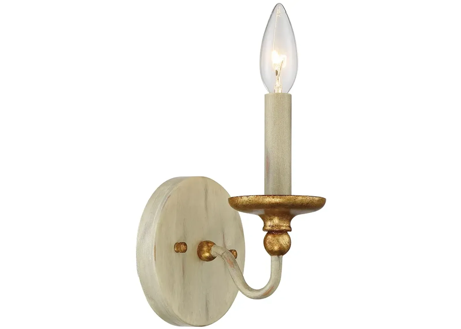 Westchester County 7 1/2" High Farmhouse White Wall Sconce