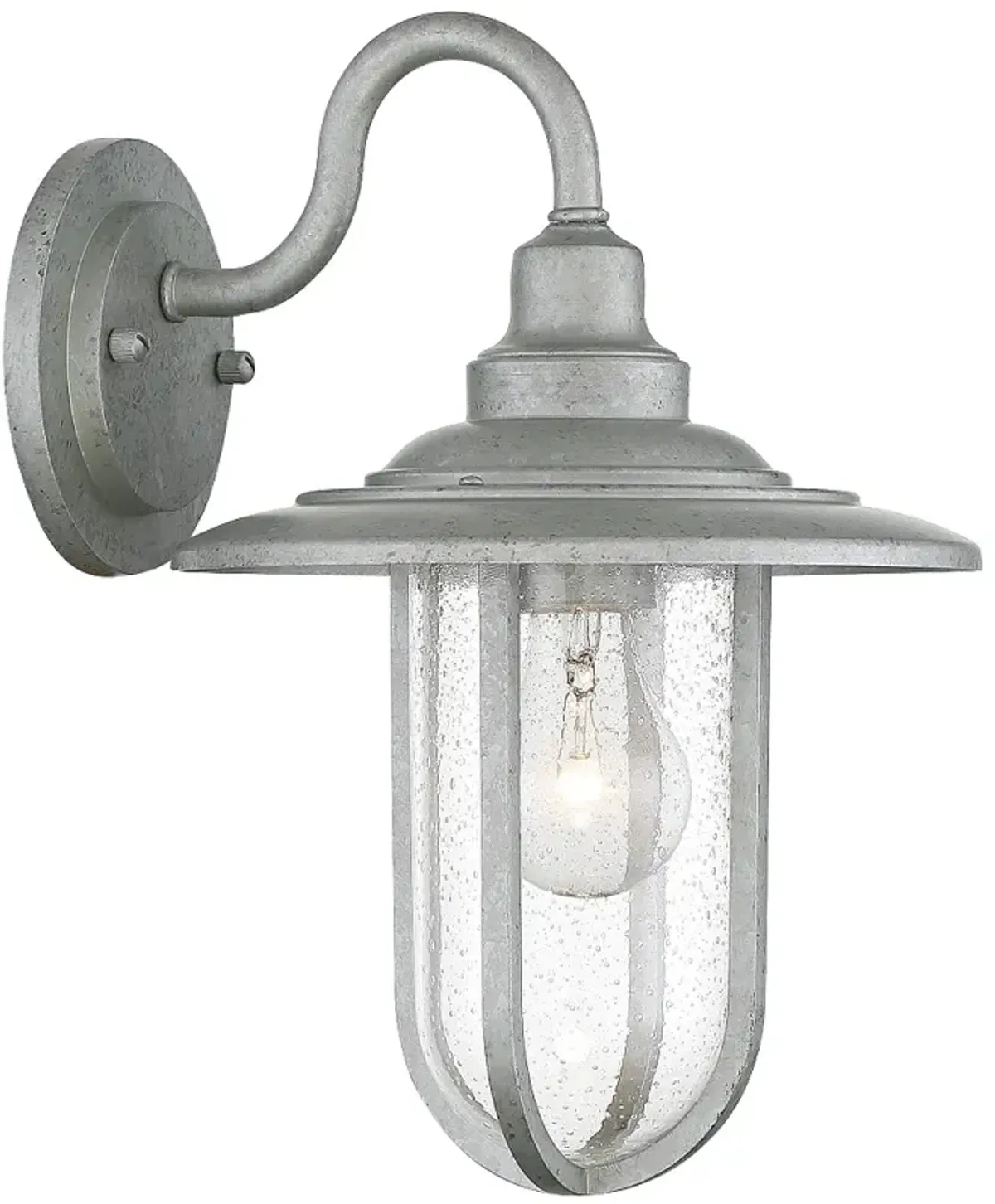 Signal Park 13 1/4" High Galvanized Outdoor Wall Light