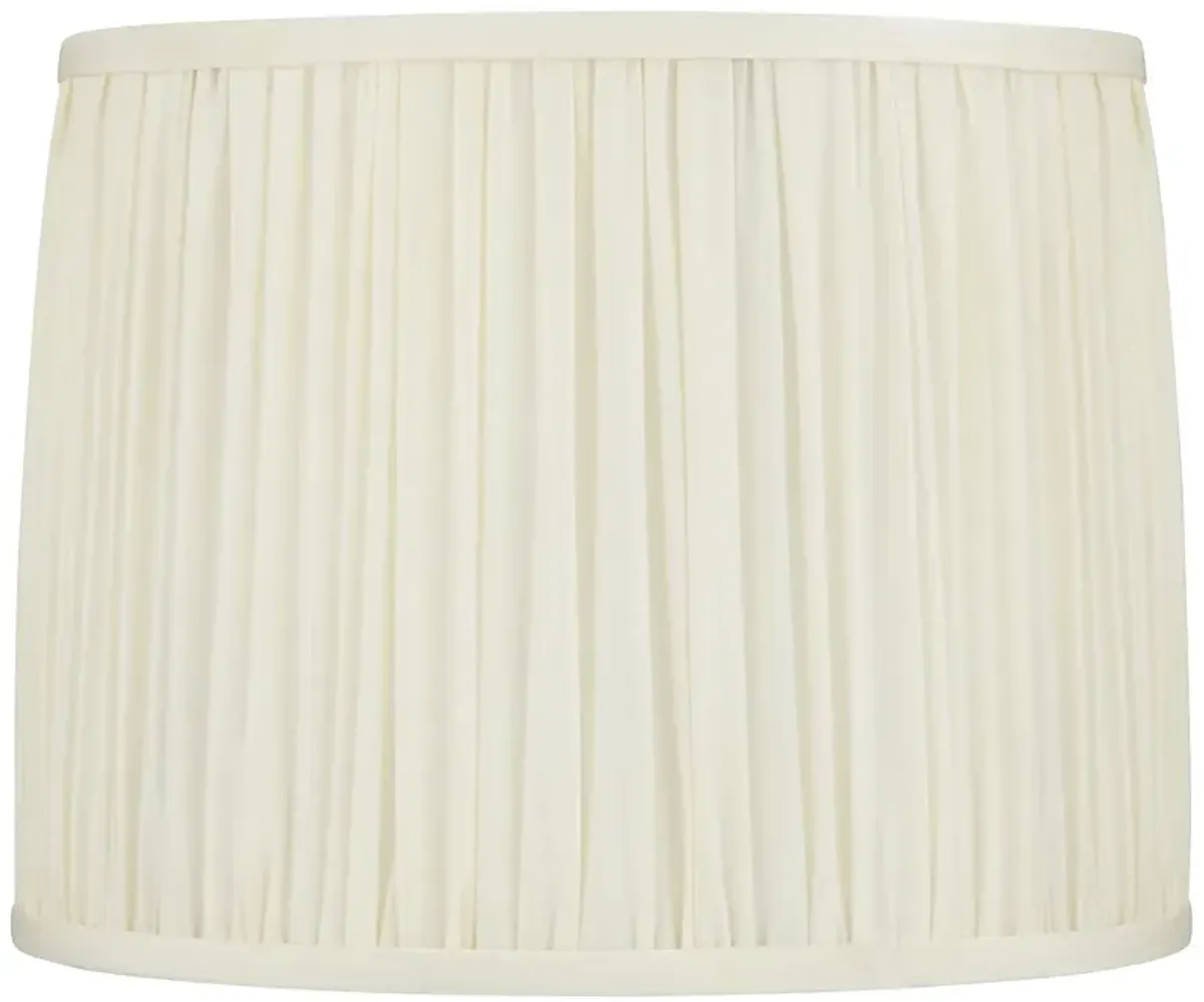 Cascade White Pleated Drum Lamp Shade 13x14x11 (Washer)