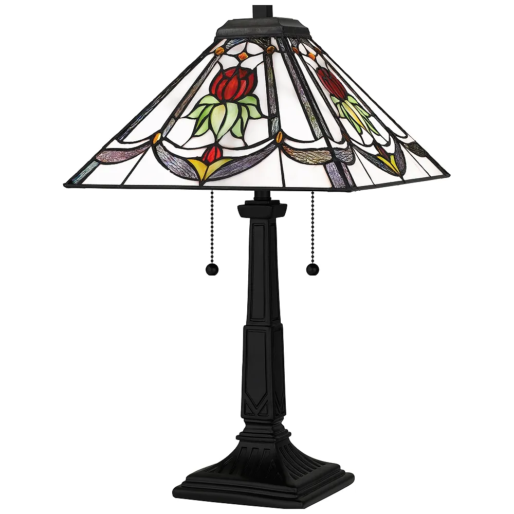 Collingwood 2-Light Matte Black Table Lamp