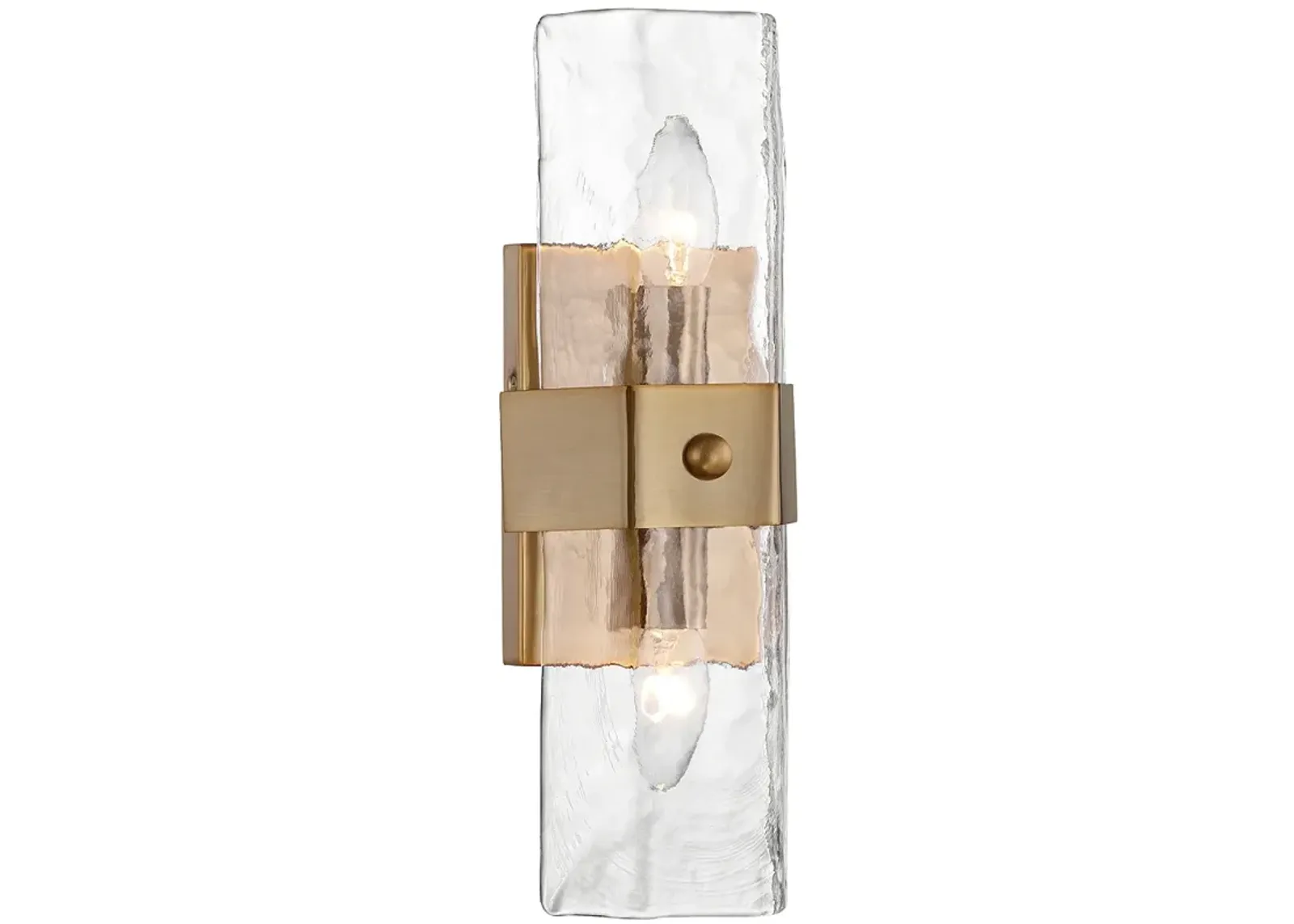 Possini Euro Linnea 15" High Gold 2-Light Wall Sconce