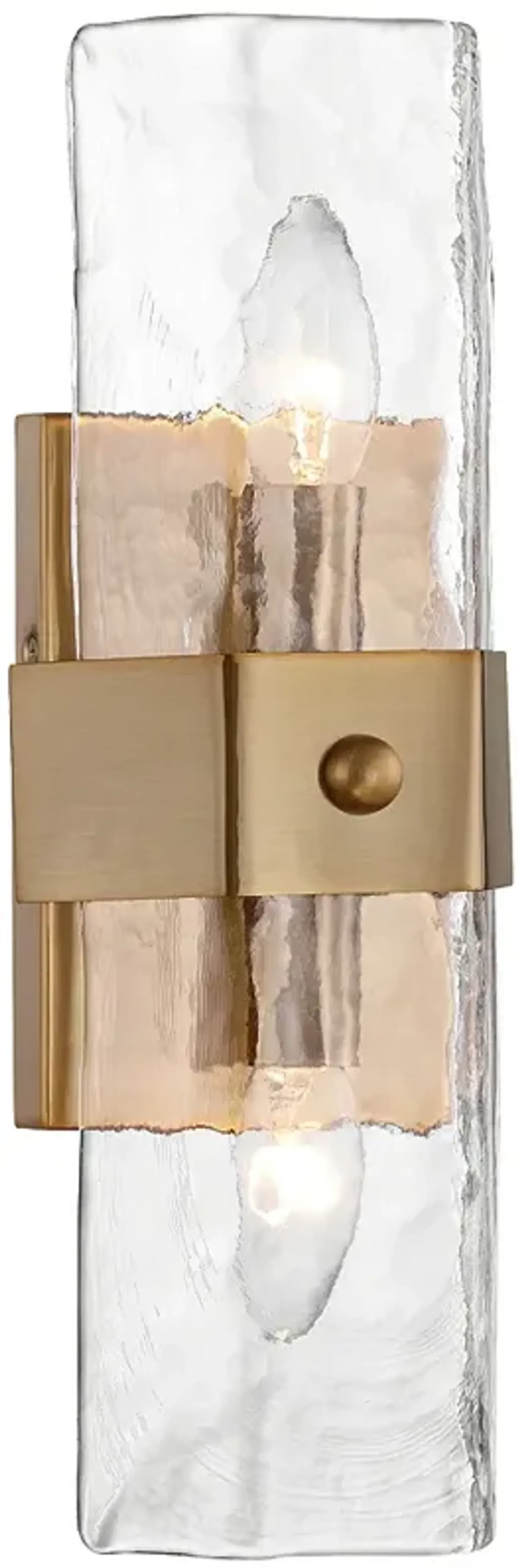 Possini Euro Linnea 15" High Gold 2-Light Wall Sconce