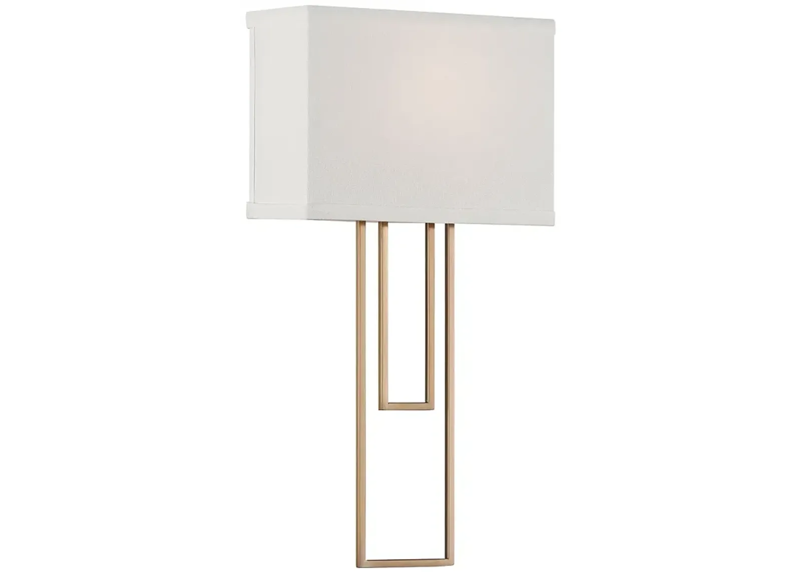 Possini Euro Siobhan 16" High Gold and White Wall Sconce