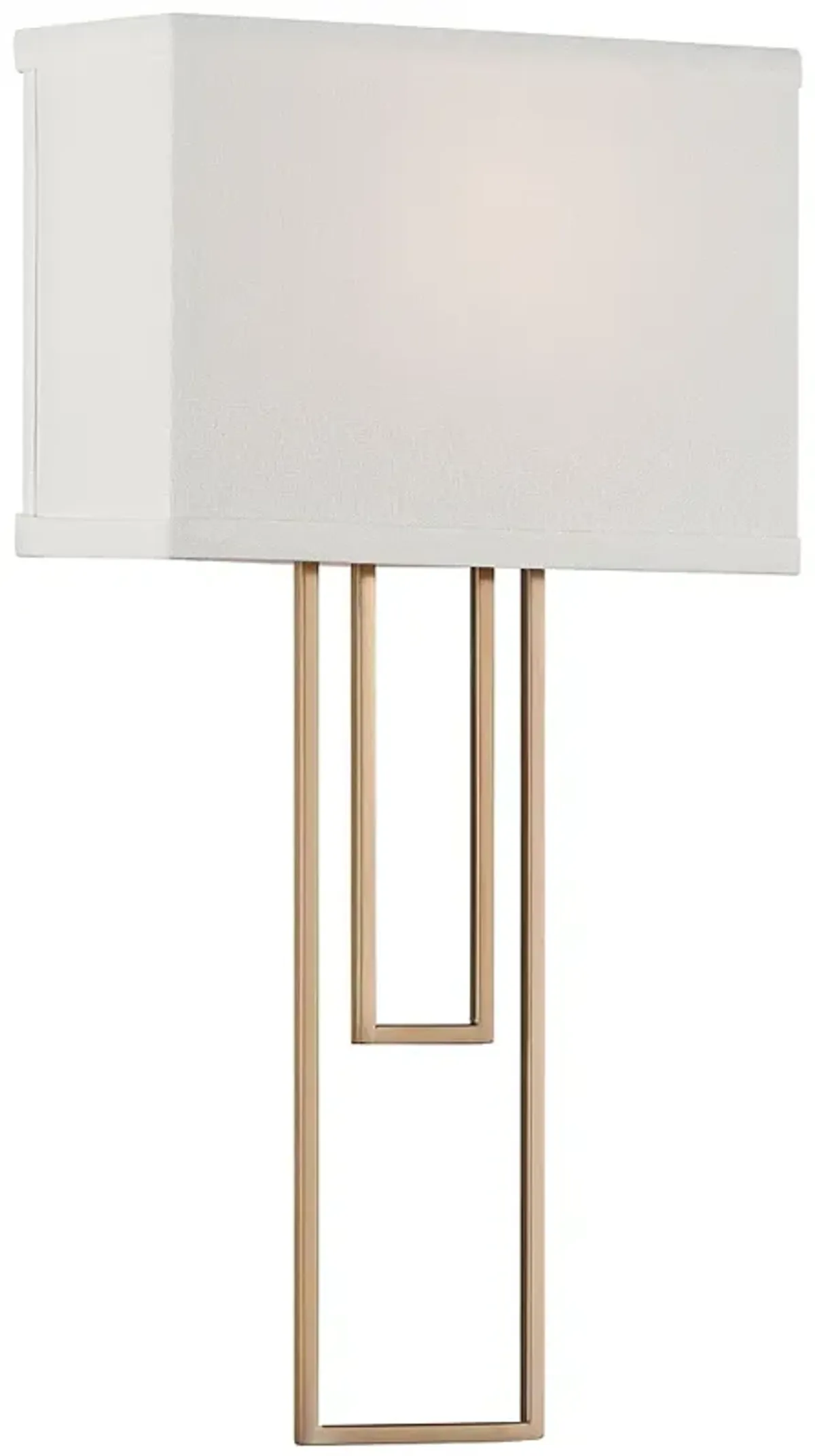 Possini Euro Siobhan 16" High Gold and White Wall Sconce