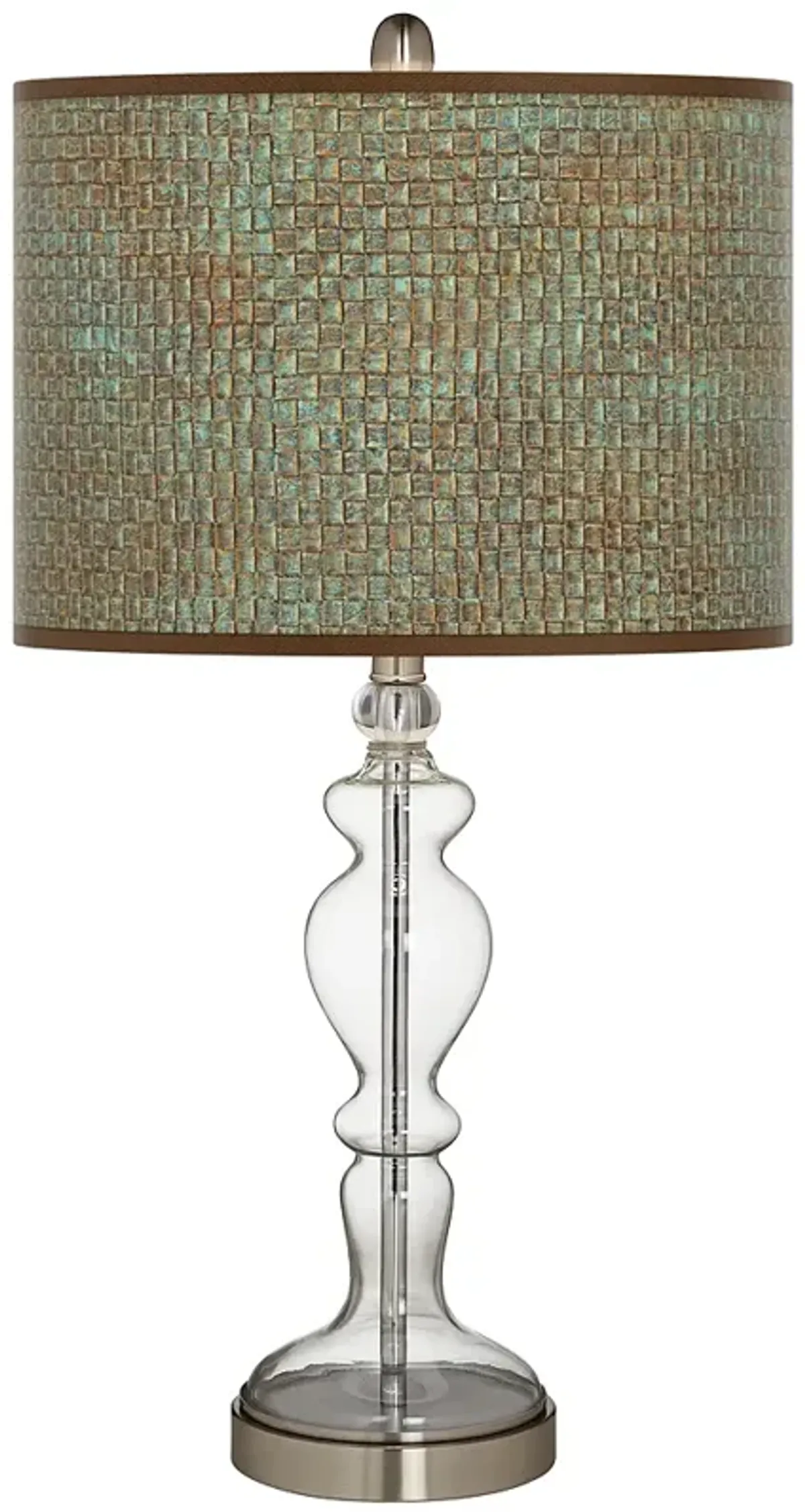 Interweave Patina Giclee Apothecary Clear Glass Table Lamp