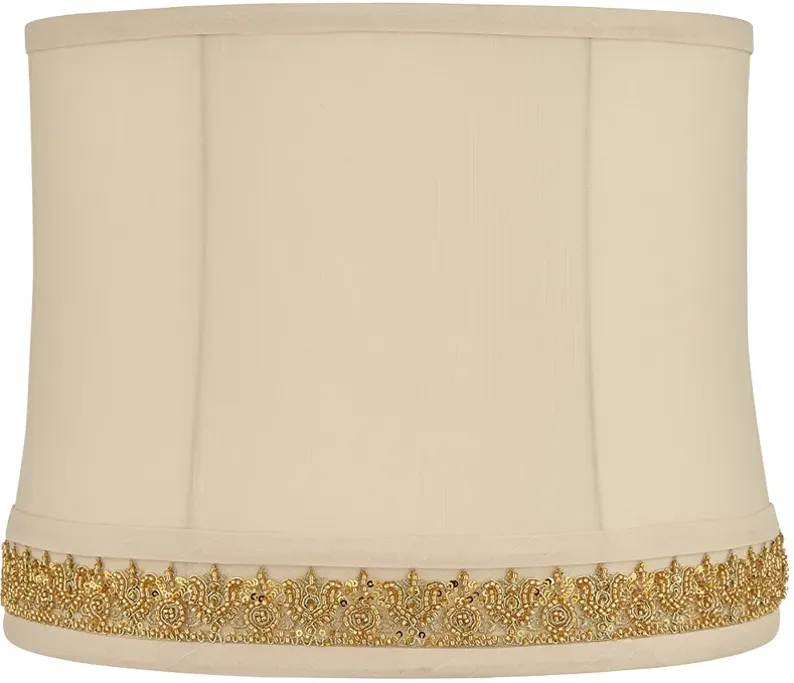 Geneva Oatmeal Softback Drum Lamp Shade 13x14x11 (Washer)