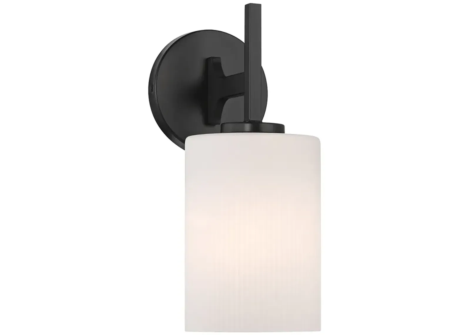 Possini Euro Nanni 12" High Matte Black Wall Sconce