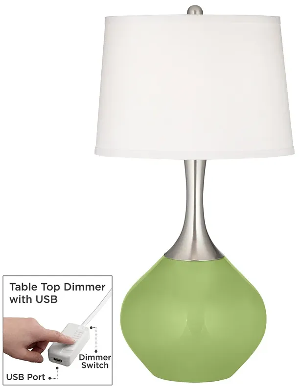 Lime Rickey Spencer Table Lamp with Dimmer