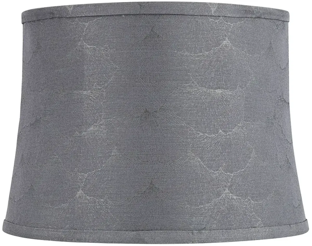 Springcrest Andie Gray Softback Drum Lamp Shade 14x16x11.5 (Spider)
