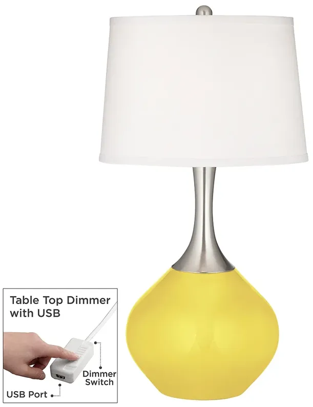 Lemon Twist Spencer Table Lamp with Dimmer