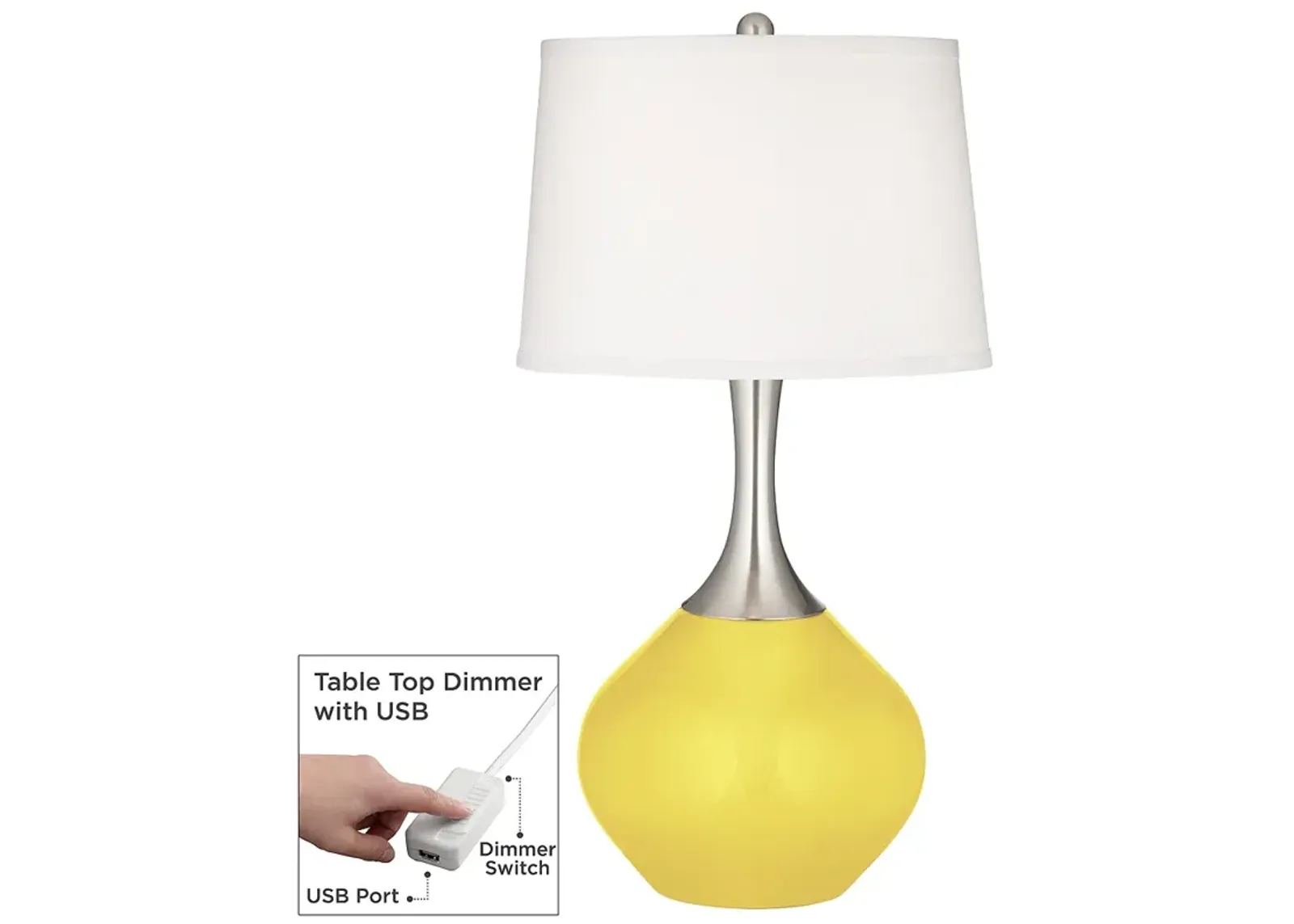 Lemon Twist Spencer Table Lamp with Dimmer