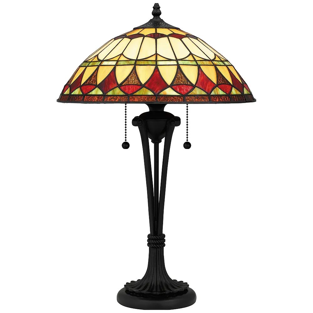 Sevilla 2-Light Matte Black Table Lamp
