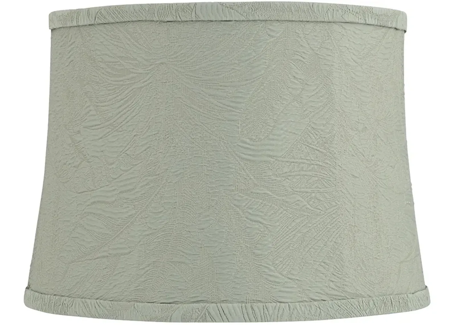 Springcrest Green Leaf Pattern Drum Lamp Shade 14x16x11.5 (Spider)