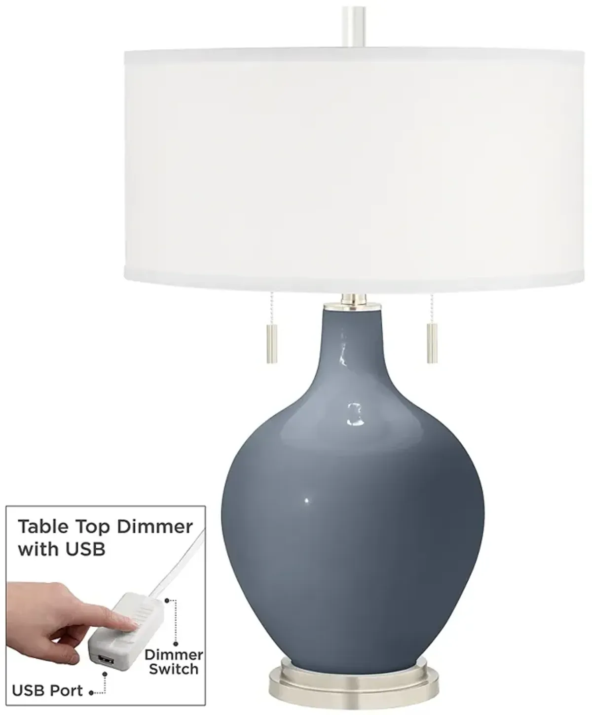 Granite Peak Toby Table Lamp with Dimmer