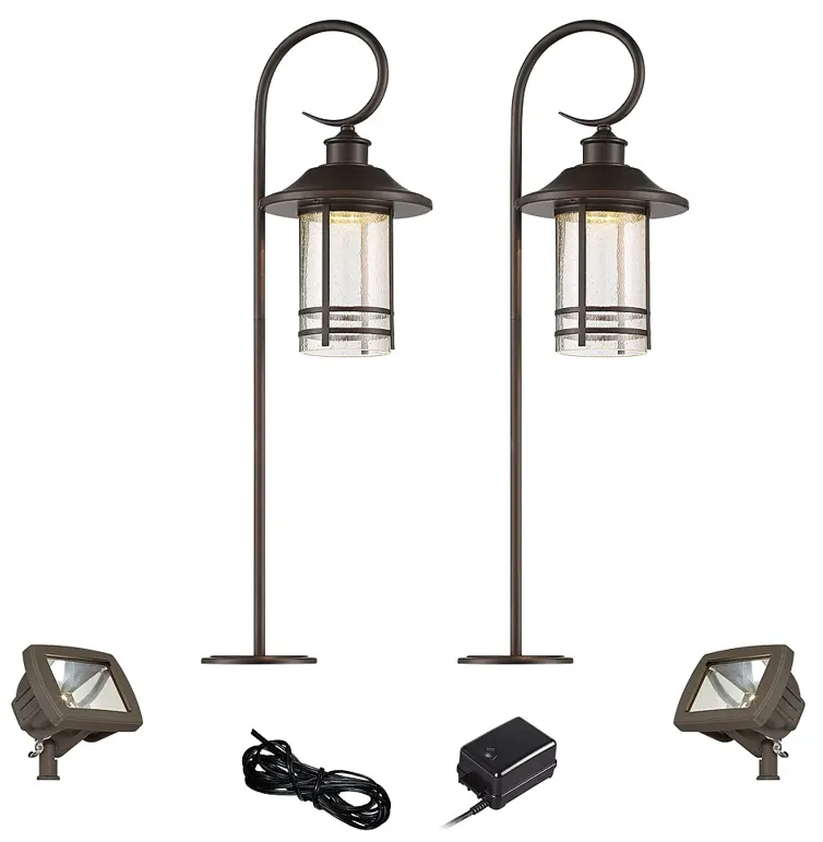 Galt Oil-Rubbed Bronze 6-Piece LED Path and Flood Light Set