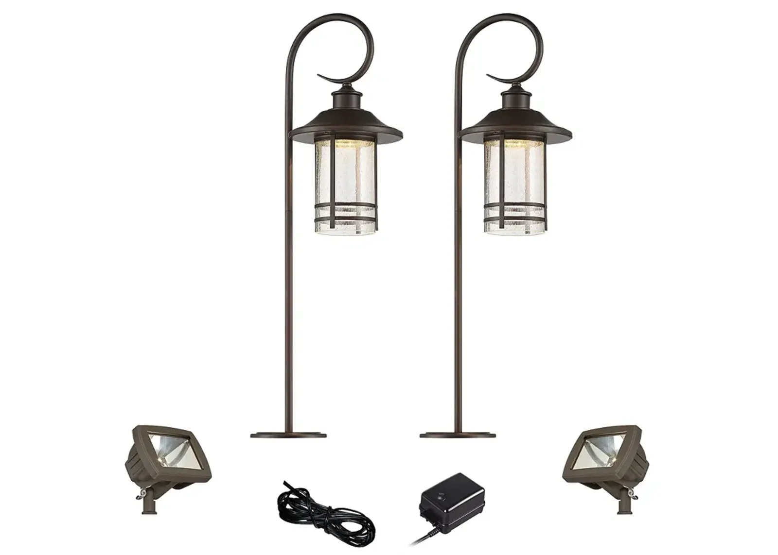 Galt Oil-Rubbed Bronze 6-Piece LED Path and Flood Light Set