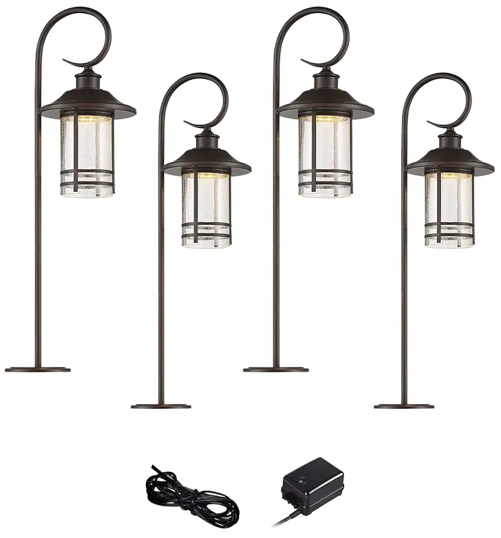 Galt Oil-Rubbed Bronze 6-Piece LED Landscape Path Light Set